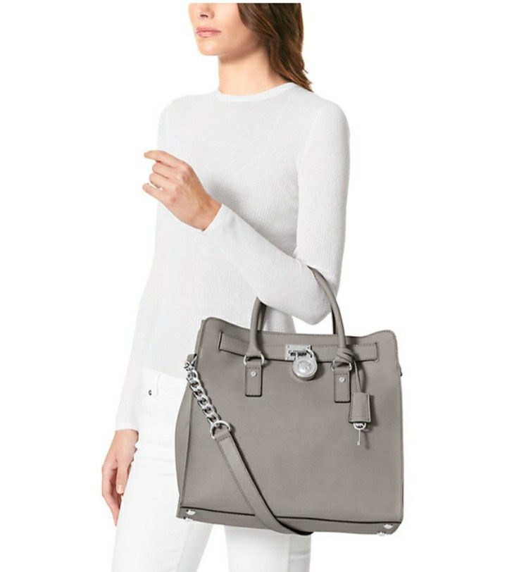 MICHAEL KORS Hamilton Traveler Large Tote Shoulder Bag Purse Leather 

Lipo