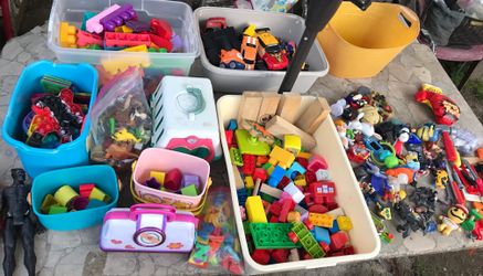 Toys For Kids Toddlers I’m Selling Them All Together Or What Ever Item U May Like 👍 All For $65 Obo Only Box Not Available Is The Box With Cars 🚗 