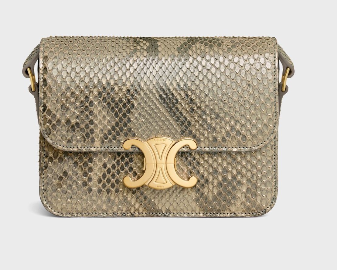 TEEN TRIOMPHE BAG IN PEARLY PYTHON