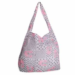 NEW Free People Gauzy Boho Hobo Reusable Lightweight Tote Bag Floral Stars & Dots