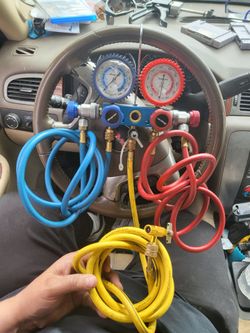 Snap-On Air Conditioning AC Dual Refrigerant Manifold Test Gauge R12/R134a