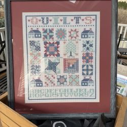 Framed Quilt Cross Stitch 