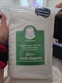 Free- 10 Pack of Cloth Diapers/ Burp Cloths