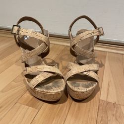 BP. (Nordstrom) Cork Platform Wedges – Women’s Size 6