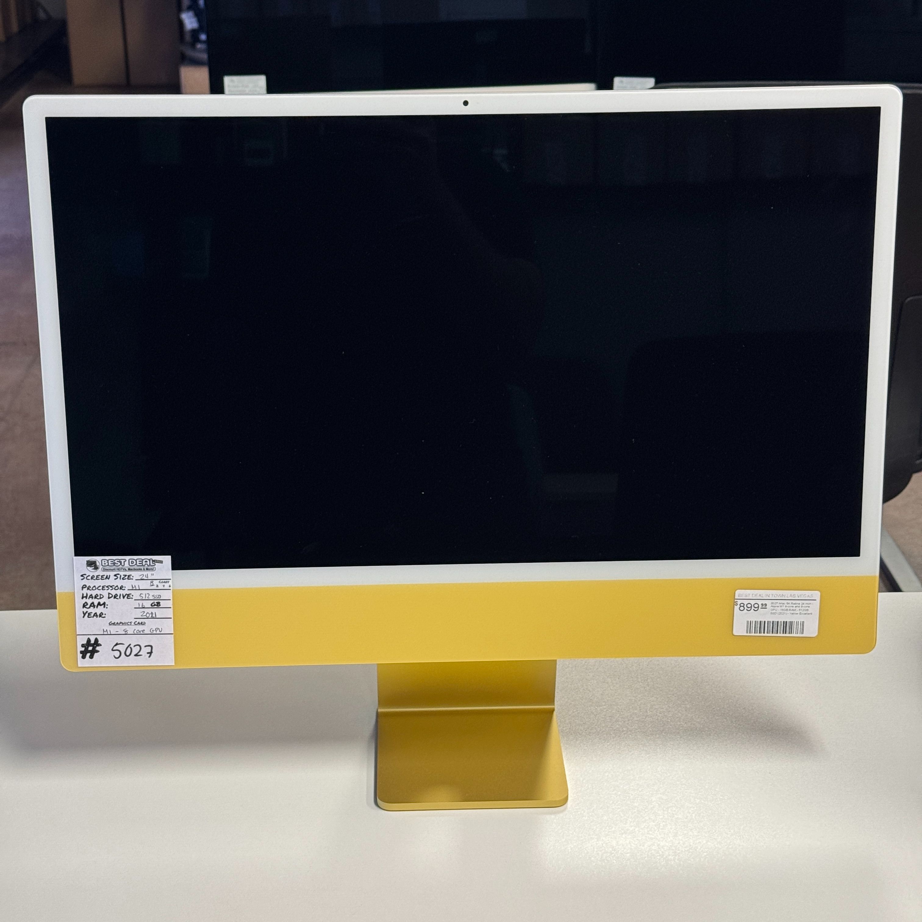 Apple iMac 24 Inch M1 Chip (8 Core CPU, Core GPU) 16GB RAM