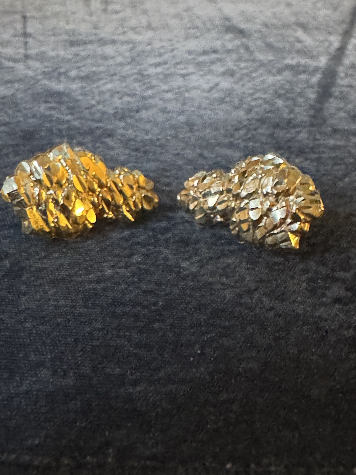 Gold Nugget Earrings
