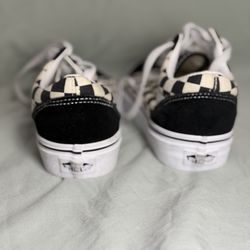 Vans. Black And White Checkered. Size 7 Women