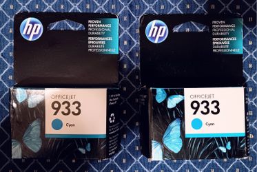 Hp Officejet Genuine 933 Ink Cartridge Cyan - Set Of 2 -