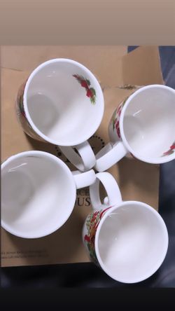 Princess house winter berry coffee mugs