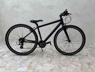 Black 24-Speed Bike - Adult, Hybrid/Commuter