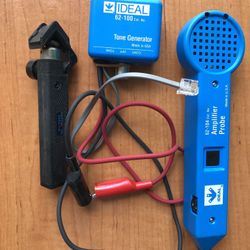 Tone Generator Ideal 62-100. USA.Amplifier probe 62-104 & wire stripper $28