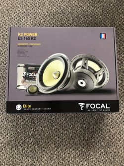 Focal es165k2 power component speakers with crossover