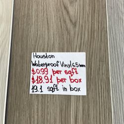 VINYL FLOORING waterproof 6.5 Mm