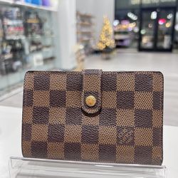 Authentic Louis Vuitton Damier Ebene Viennois Wallet