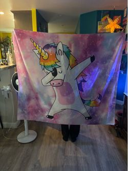 Unicorn dabbing poster