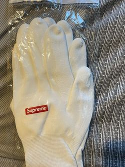 Supreme Gloves White