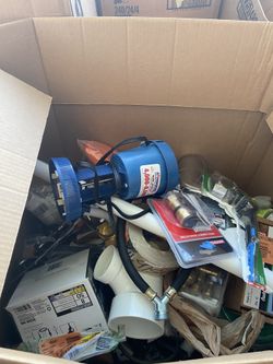 Boxes full of home tools for electric,plumbing and much much more