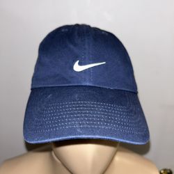       Nike Goft Vintage S1ZE Heritage86 Strapback Adjustable Hat Cap Men blue Logo