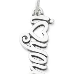  James Avery silver I Love You Script Charm