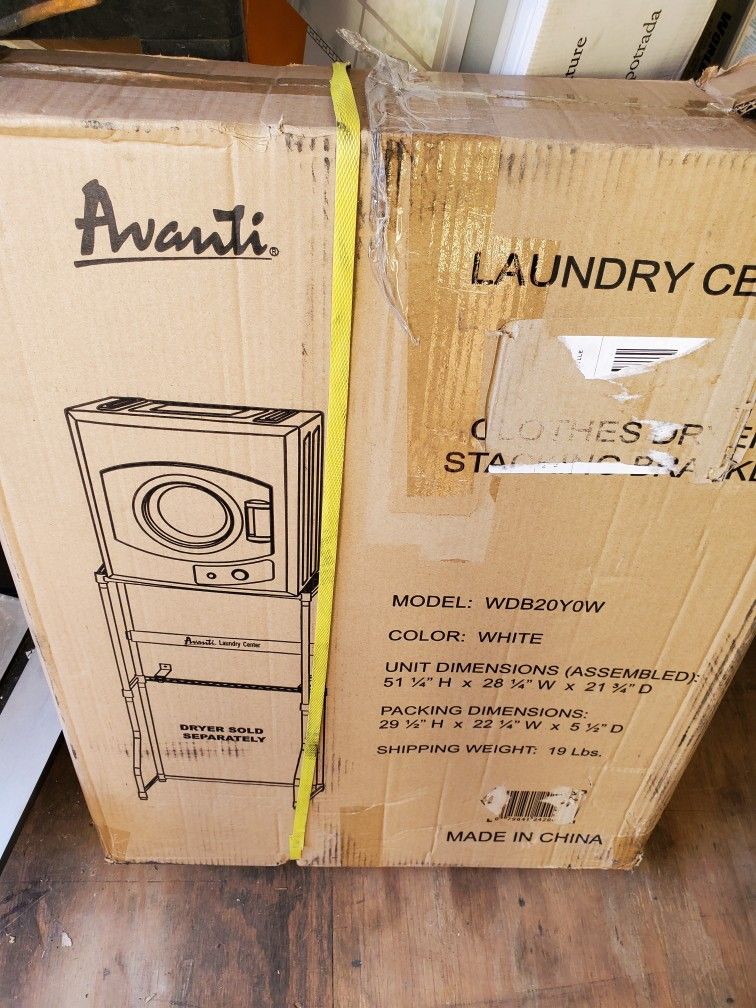 Laundry Center Washer Dryer Stacker. Stack Your Dryer Over Your Washer For More Space