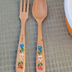 Wood silverware handmade from Hawaii
