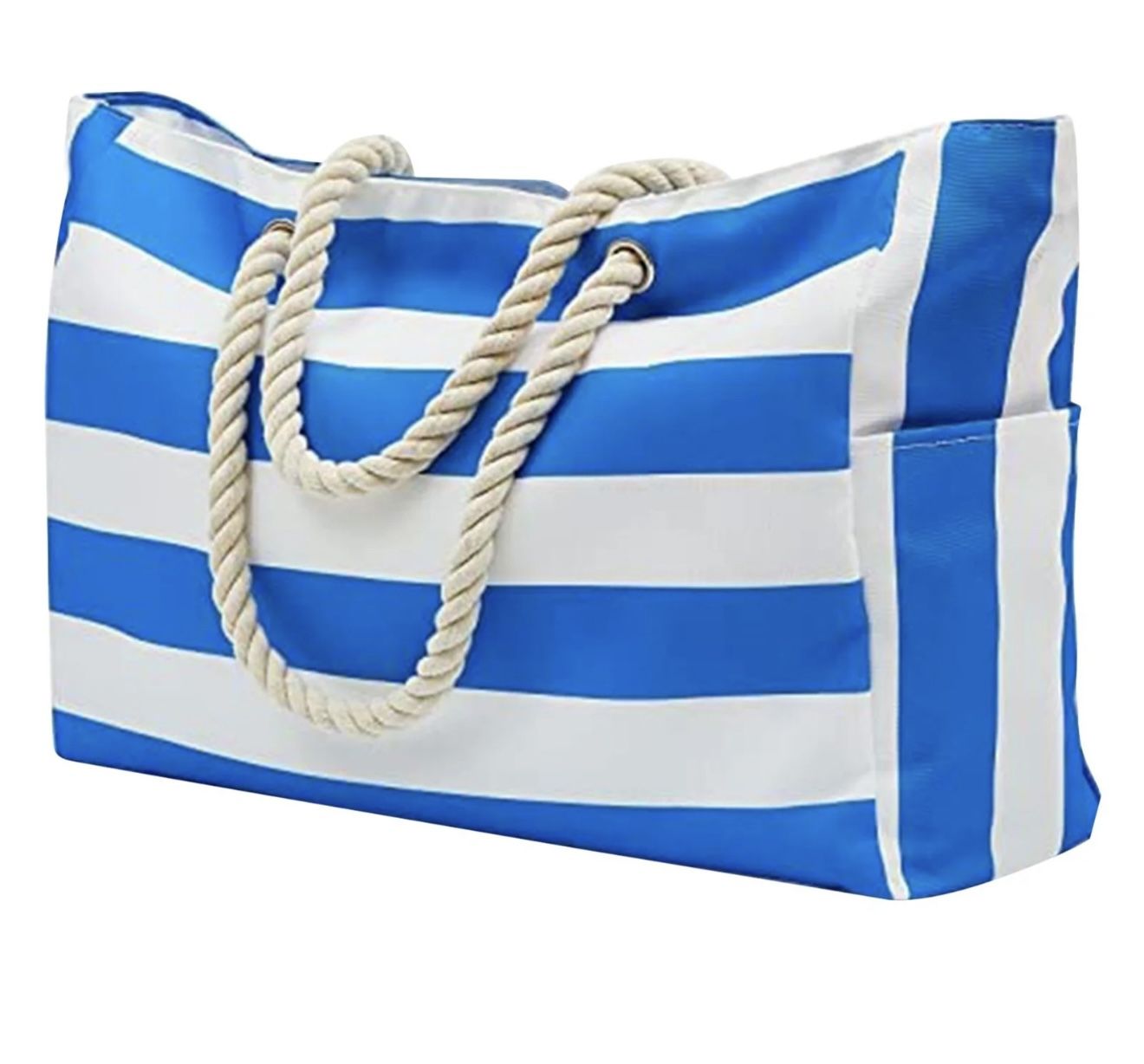 Blue And White Tote Bag