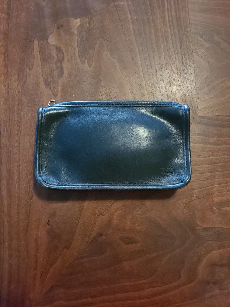 Used Coach Black Chunky Case Small Pouch/Bag