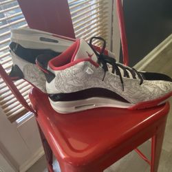 Jordan Dub Zero White Varsity Red 11.5 