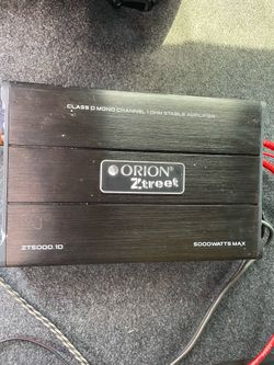 orion ztreet 5000 watt amp