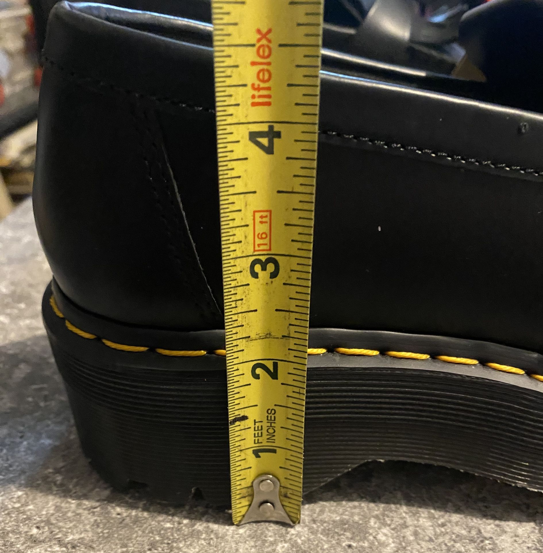 Dr Martens Adrian Quad Tassel Loafers Platform Black Leather  display picture 1