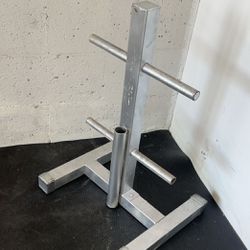 Small Plate Tree For 1 Inch Weights And Barbell