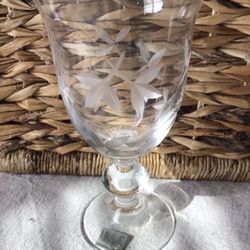 MIKASA . Slovenia Crystal Glass Goblet 