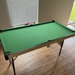 30”x55” Pool Table W/All Balls Accs