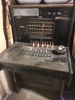 Phone cord board/ early 1900