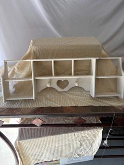 Wood Cubby Shelf