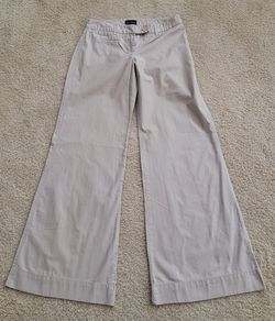 Vintage Lightweight Beige Wide Leg Trousers, Tierney Fit, Size 0