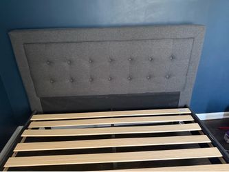 Zinus king size bed with headboard