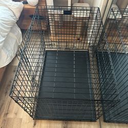 2 Door Large Pet/Dog Crate- 42 Inches Long 
