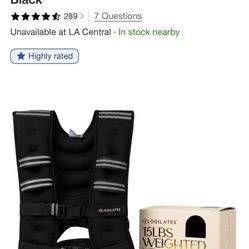 Weighted Body Vest 15lbs