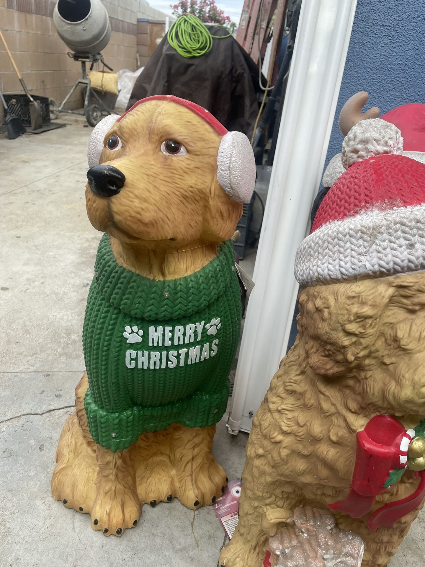 Christmas Dog Figure