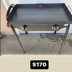 Plancha Gruesa Con Estufa De Gas Propano/ New Griddle With Double Burner