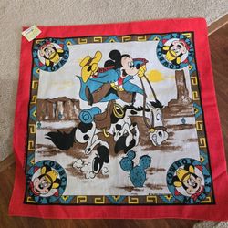 VINTAGE MICKEY MOUSE BANDANAS SET OF 3 NEW 