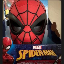 New marvel Spider-Man mask.   Eyes light up
