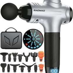 RAEMAO Massage Gun, Muscle Massage Gun with High-tech Brushless Motor