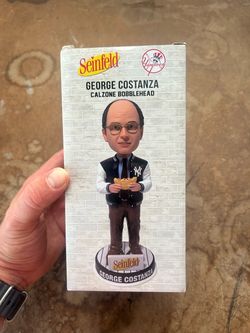George Constanza with calzone bobble head