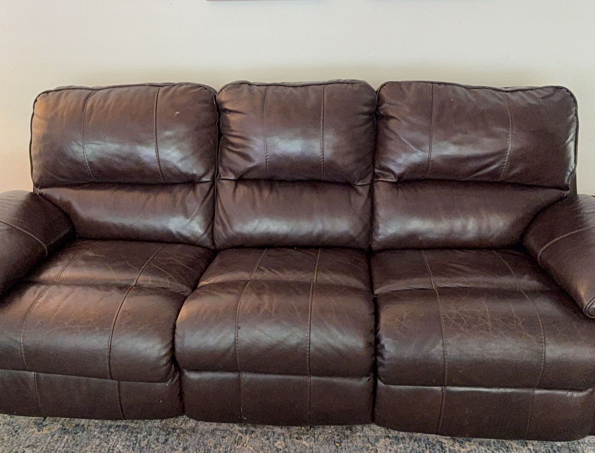 Ashley Furniture Reclining Sofa Set
