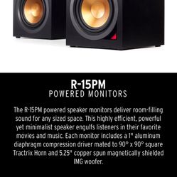 Klipsch R15-PM Bookshelf Speakers