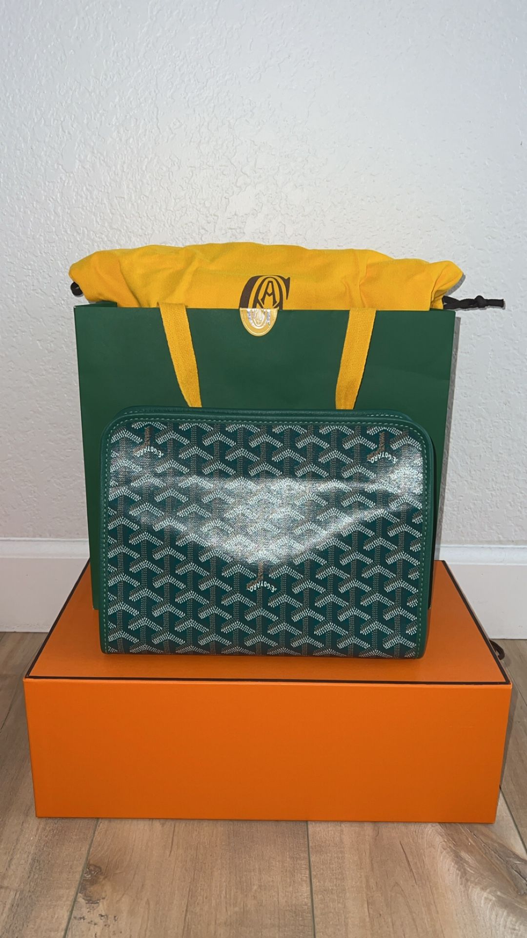 Goyard Jouvence MM Toiletry Bag Green 