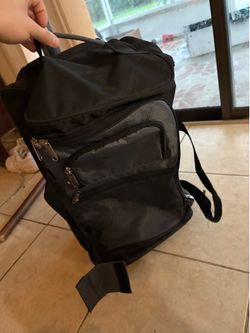 Suitcase rolling duffle bag