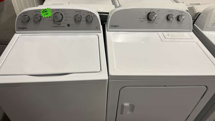 Whirlpool Washer & Dryer Set – Top Load, White, Matching